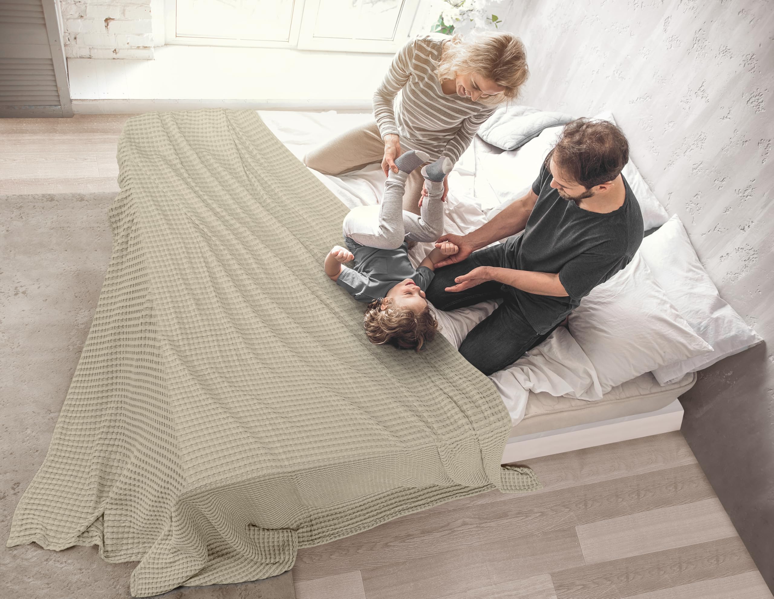 Étiquette Utopia Bedding montrant 100% coton et instructions d'entretien