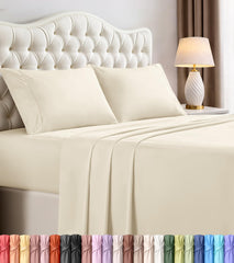 Utopia Bedding vue avant du packaging ivoire, présentation soignée et bénéfice rangement