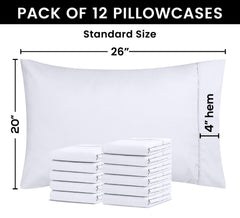 Utopia Bedding fermeture enveloppe visible garantissant maintien sûr de l'oreiller