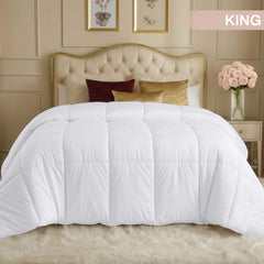 Utopia Bedding détail du garnissage en fibre siliconisée pour gonflant