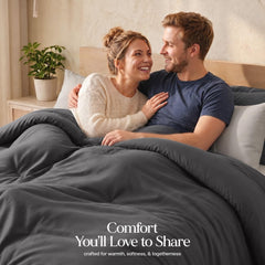 Utopia Bedding détail du garnissage siliconisé illustrant gonflant durable