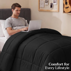 Utopia Bedding gros plan du garnissage siliconé, sensation gonflante et légère