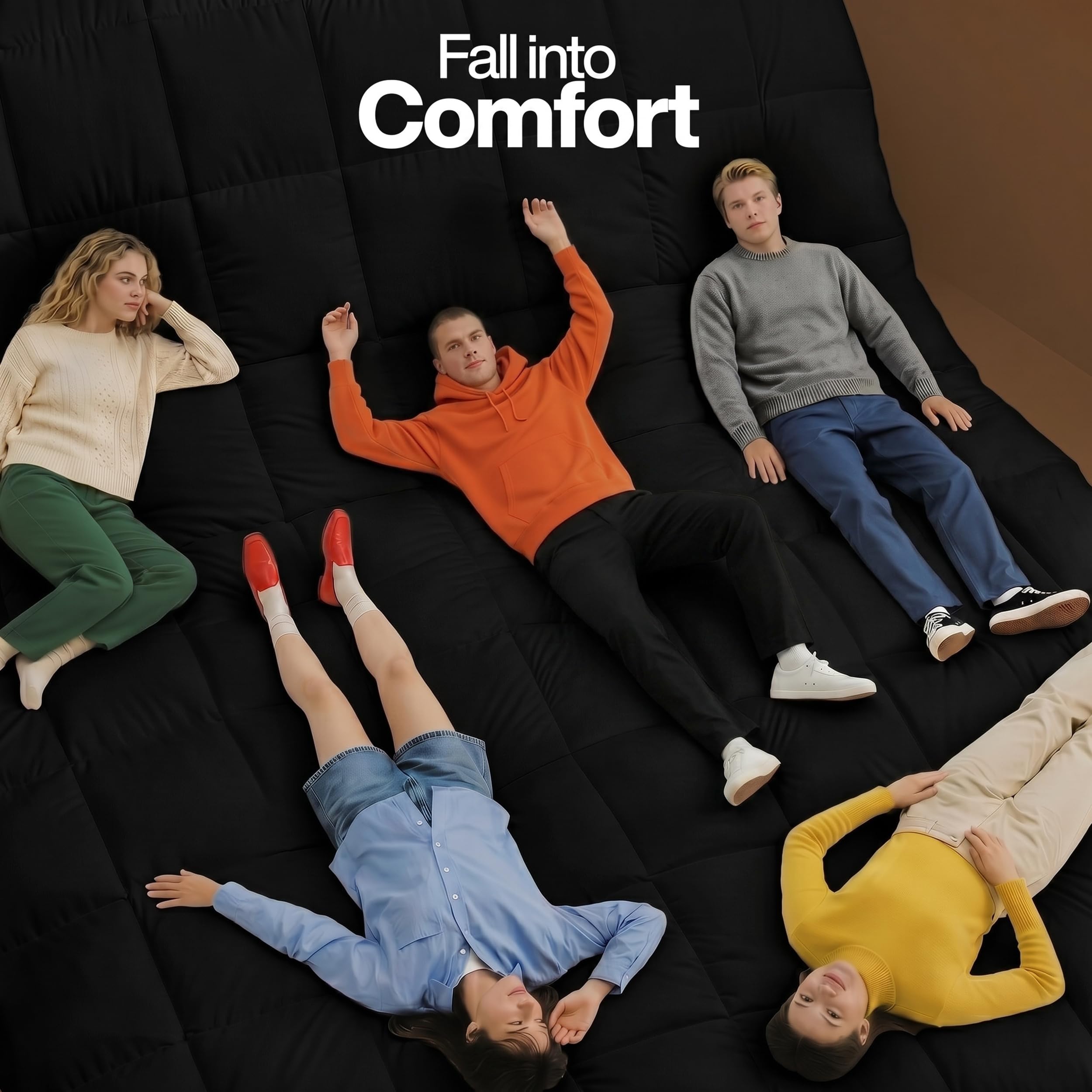 Utopia Bedding coupe du garnissage montrant fibres siliconisées et gonflant