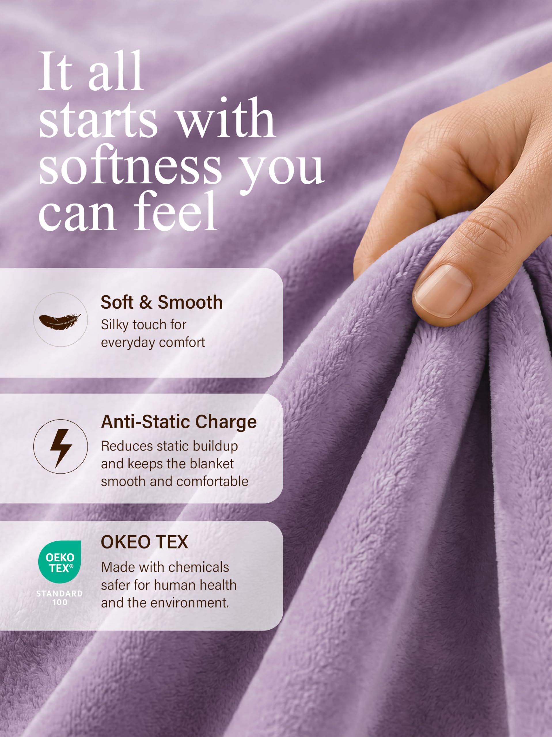 Utopia Bedding gros plan sur microfibre douce pour confort immédiat