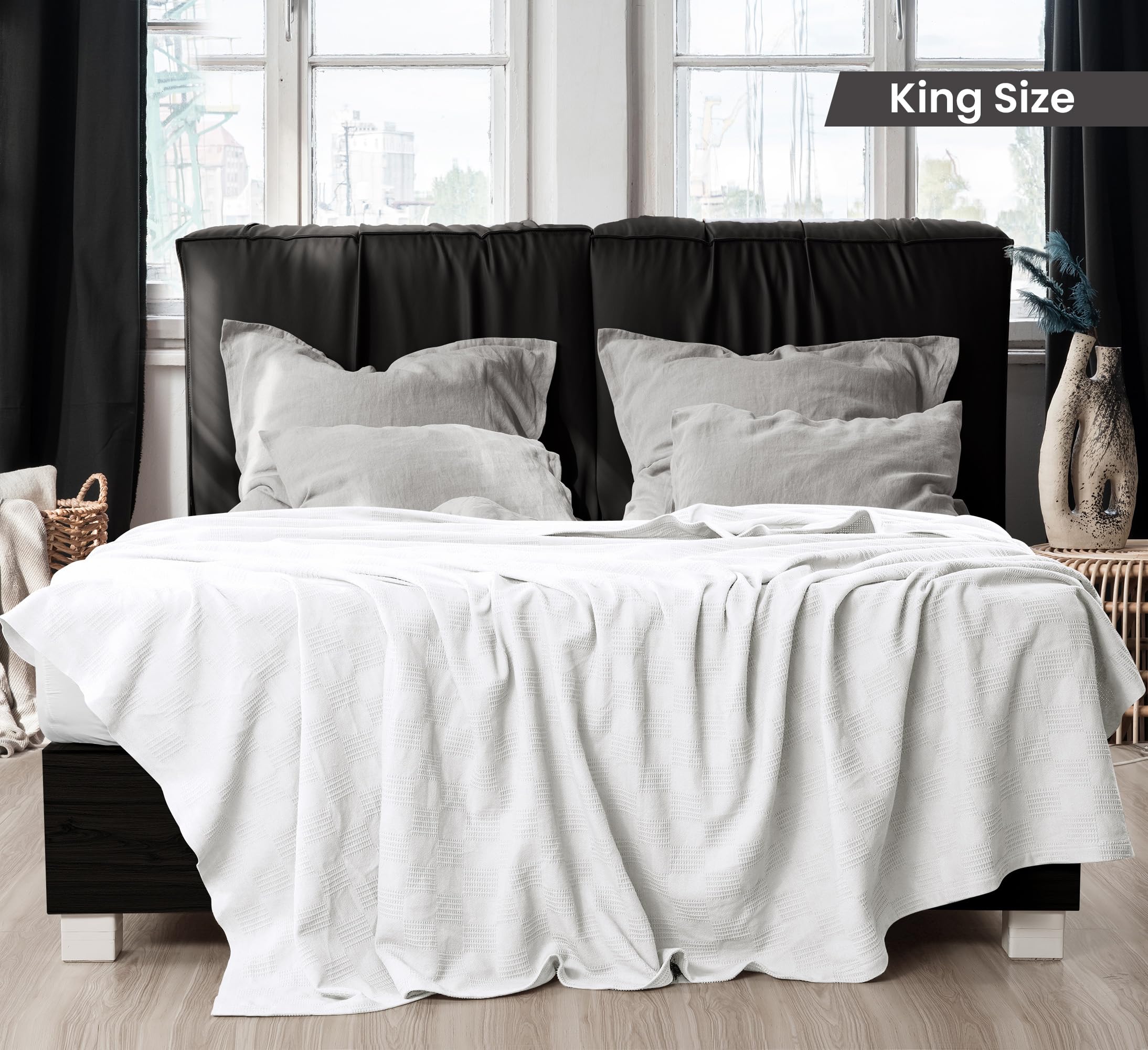 Utopia Bedding gros plan du tissage dobby montrant texture et qualité
