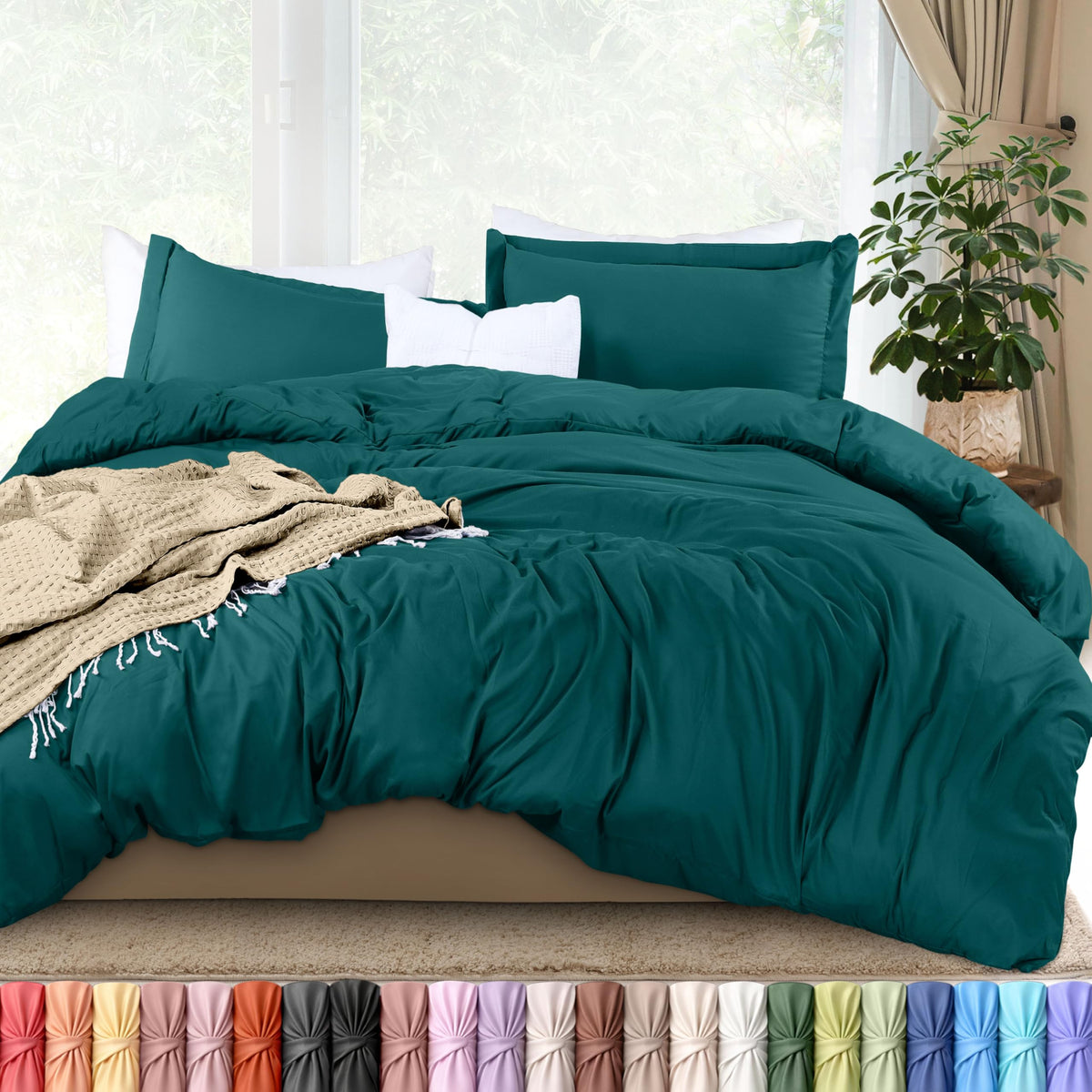 Utopia Bedding housse devant teal, rend la chambre moderne