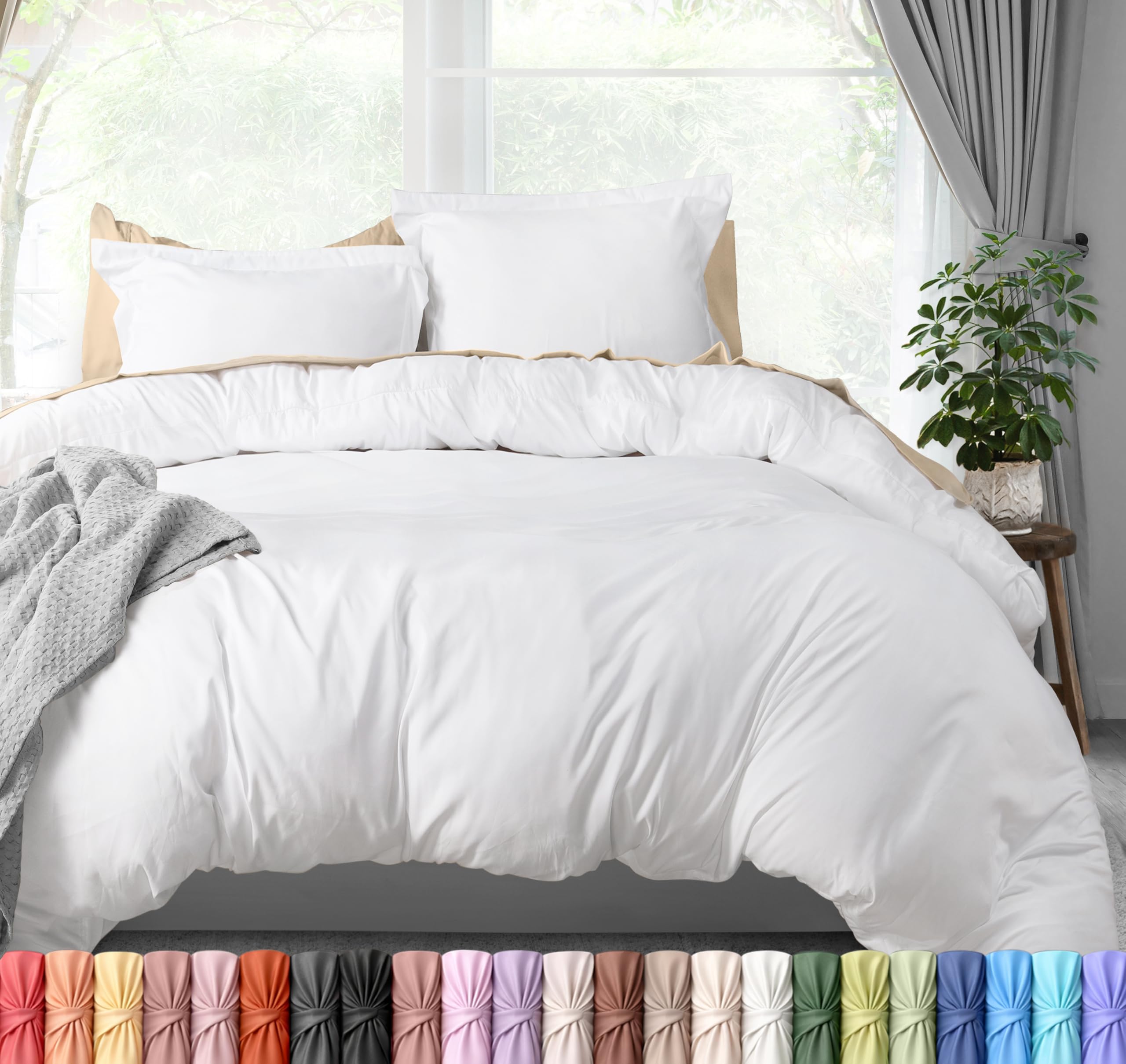 Utopia Bedding housse de couette face avant élégante pour un lit soigné