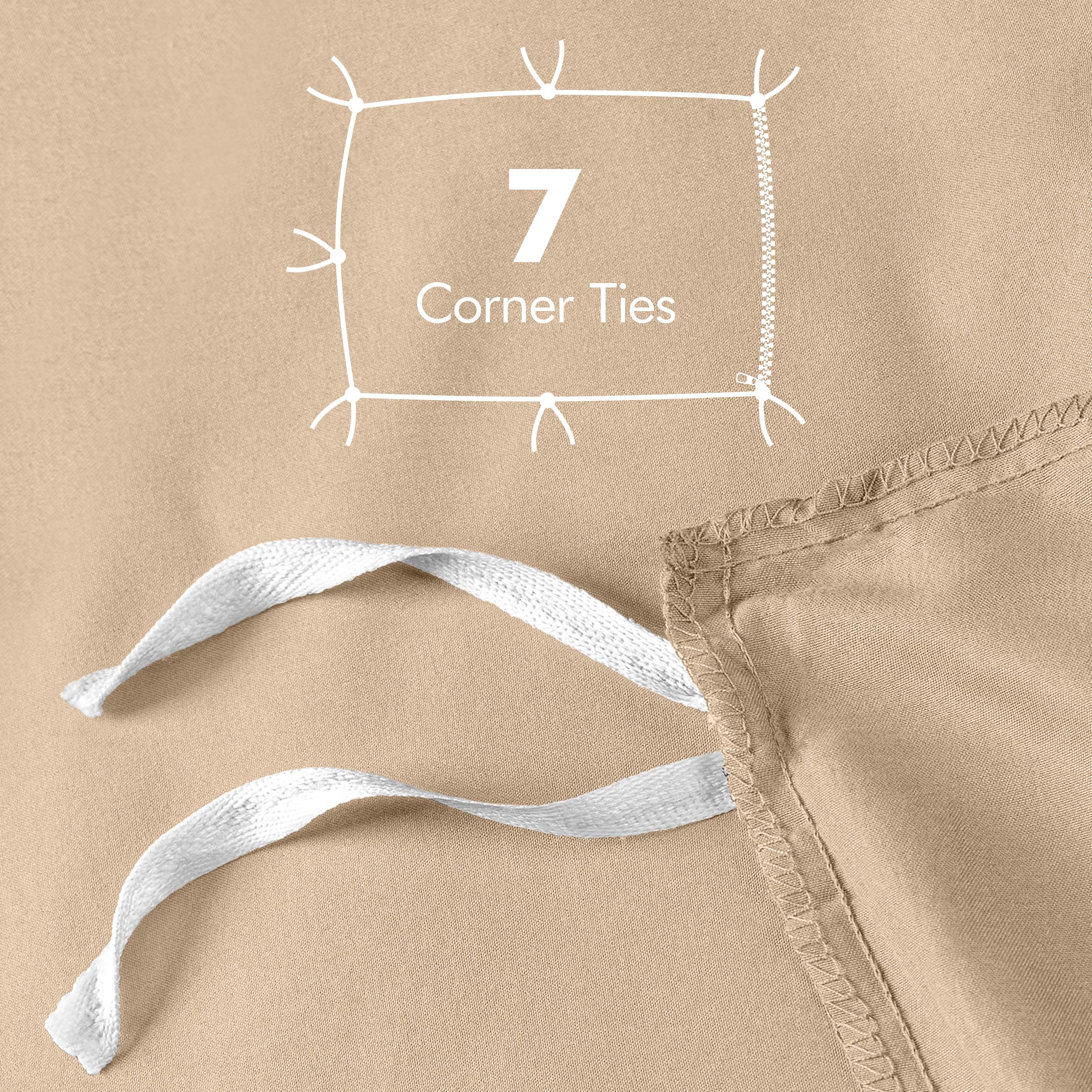 Utopia Bedding liens internes visibles maintenant la couette stable sans glissement