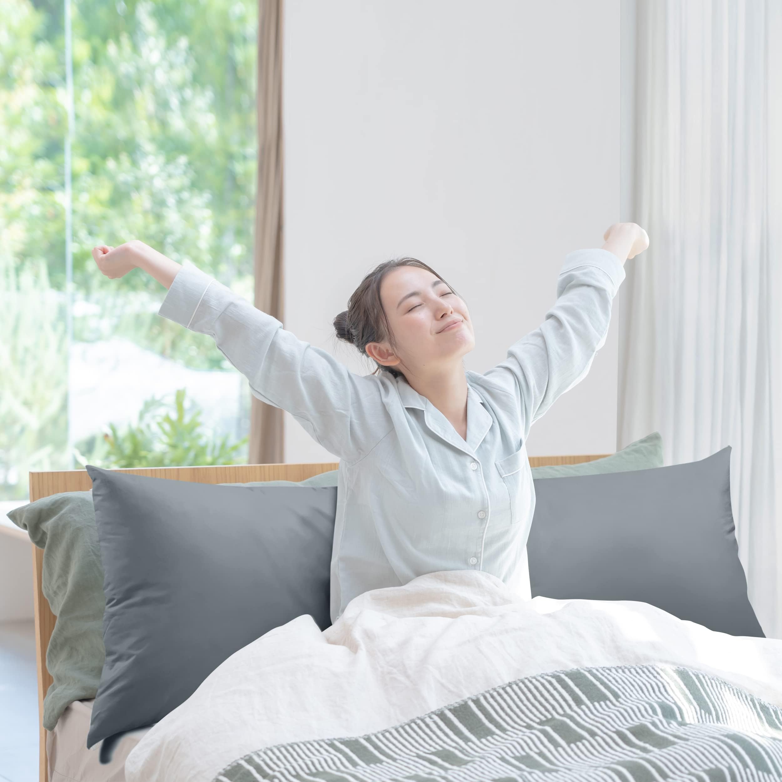Utopia Bedding mise en scène chambre, oreiller corps décoratif et pratique