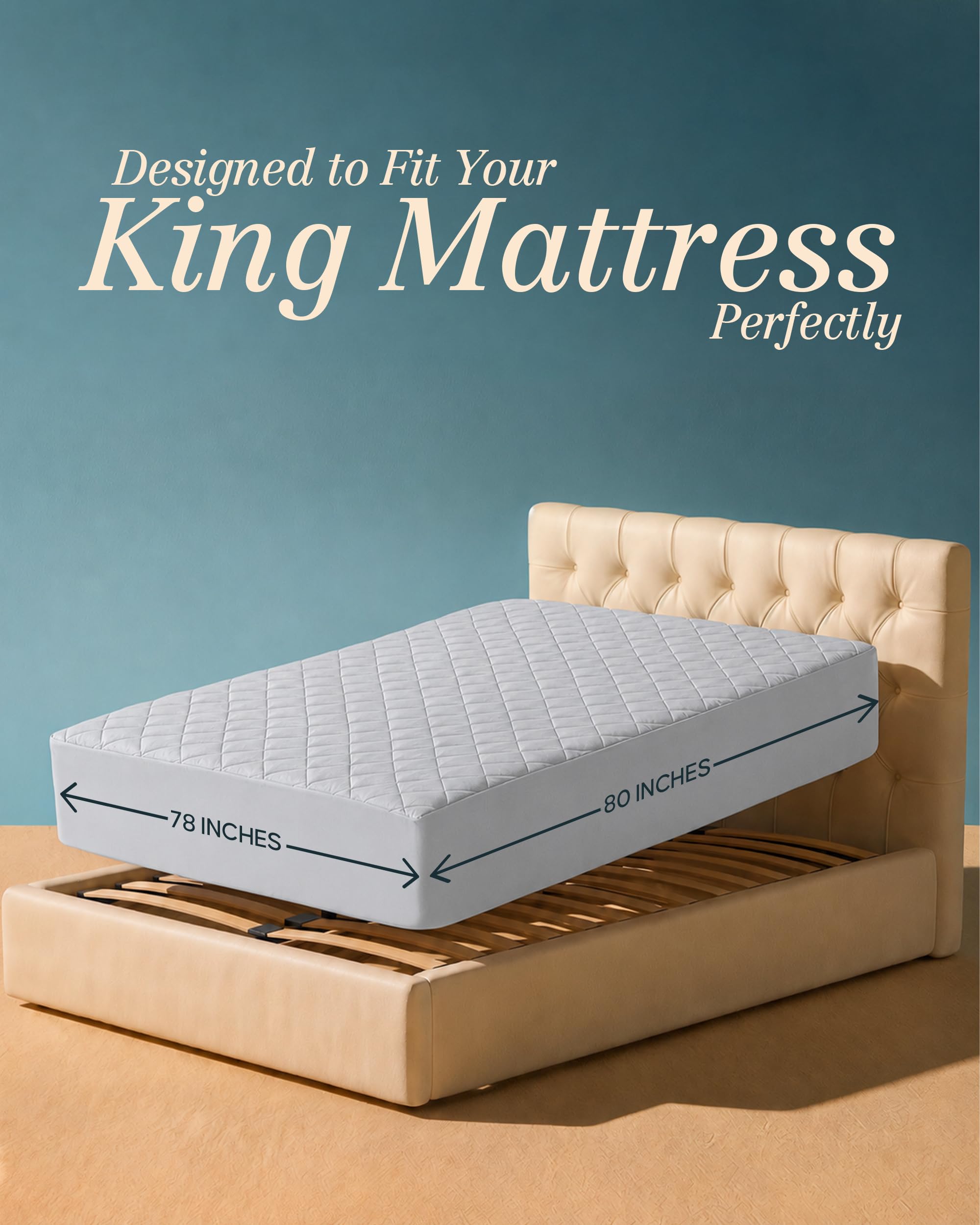 Utopia Bedding gros plan du matelassage montrant la douceur et loft supplémentaire