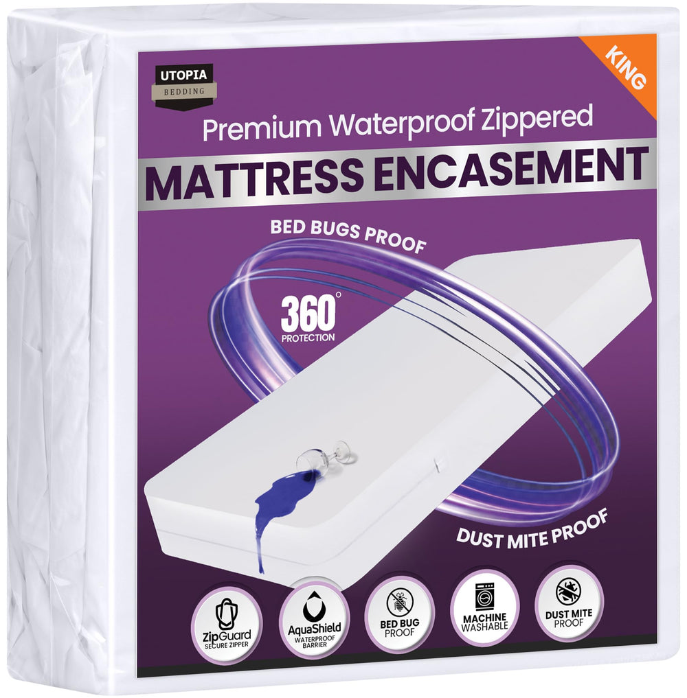 Utopia Bedding mise en scène chambre illustrant protection discrète et esthétique