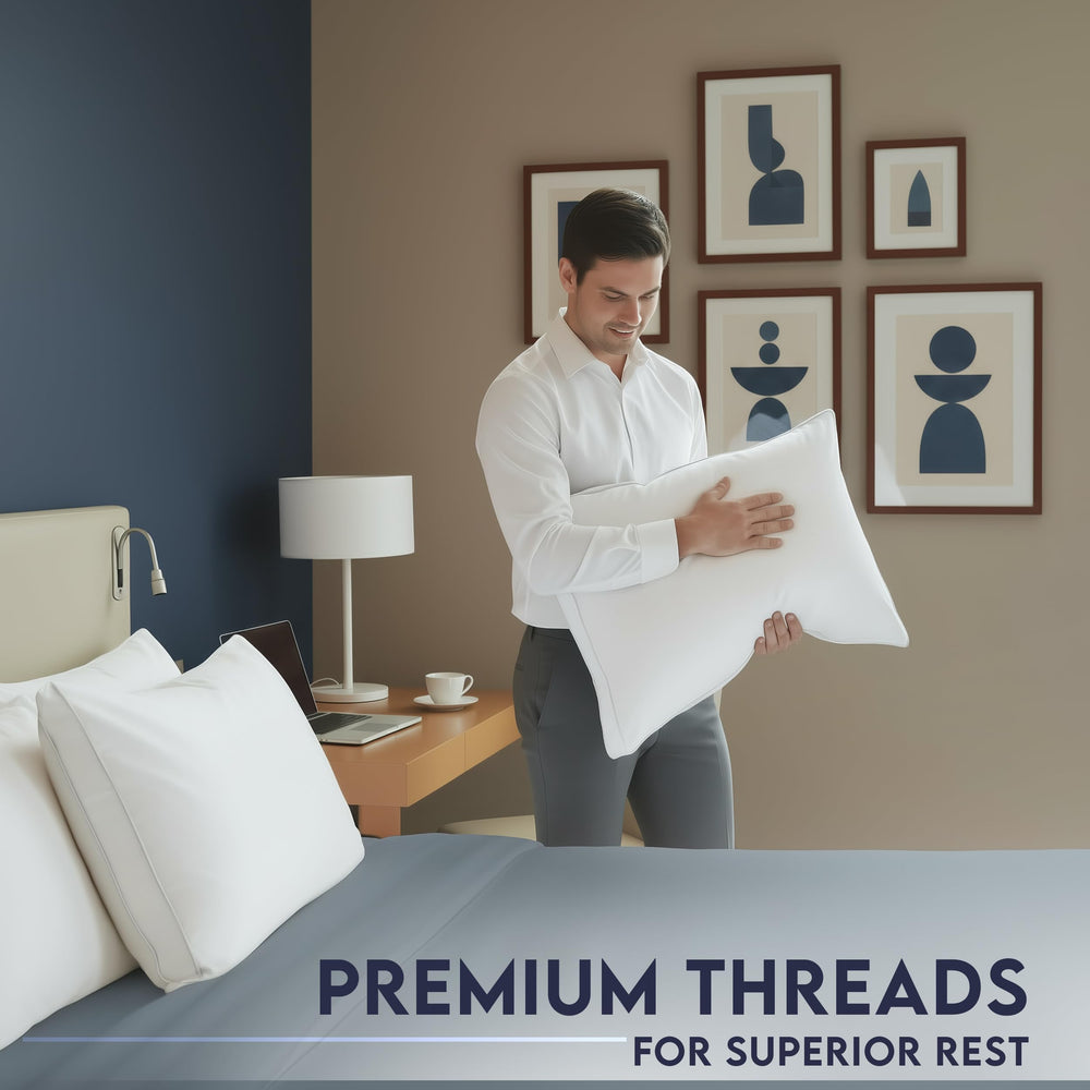 Utopia Bedding comparaison d'échelle montrant taille king pratique