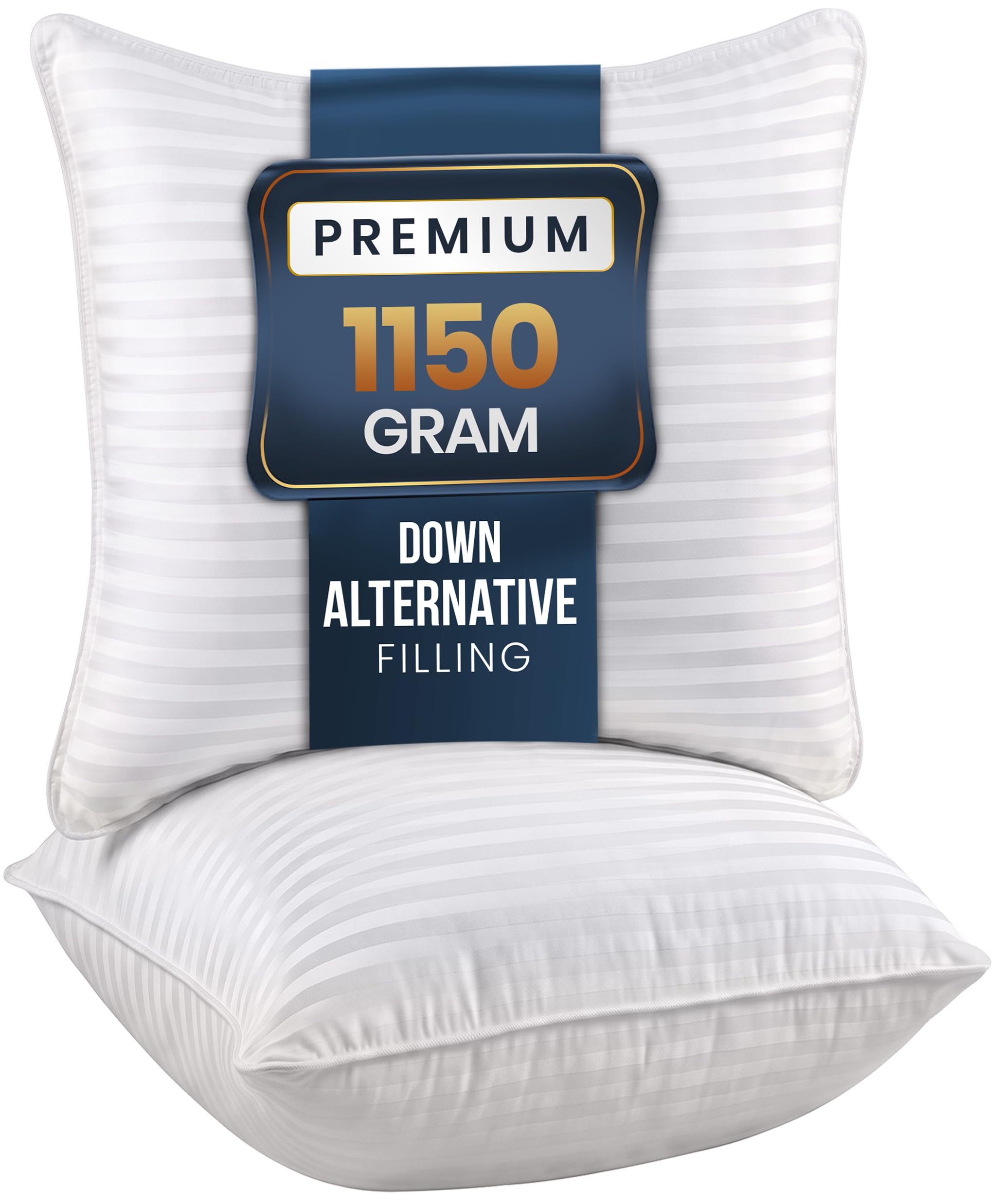 Utopia Bedding oreiller européen face montrant forme et soutien pour un sommeil confortable