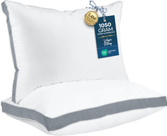 Utopia Bedding oreiller face avant montrant finition et confort