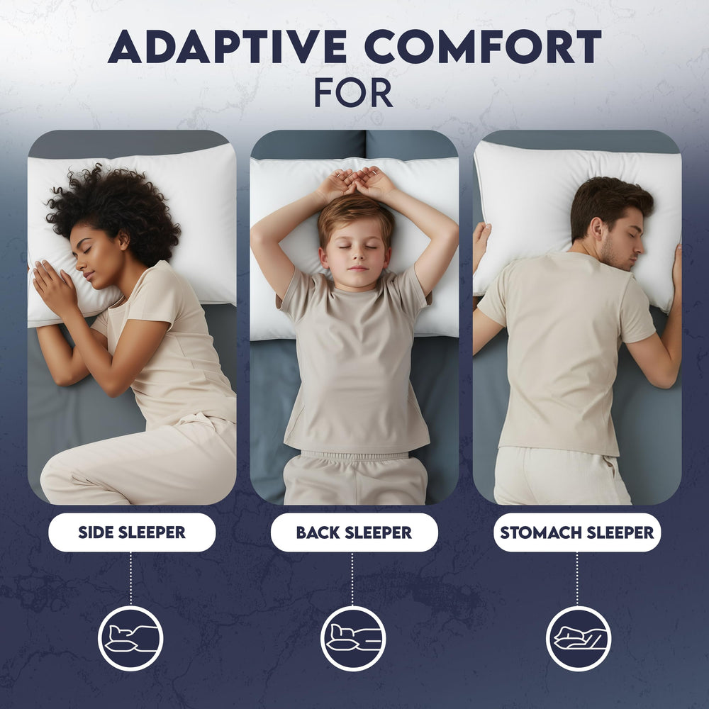 Utopia Bedding coupe du garnissage montrant fibres moelleuses et rebond