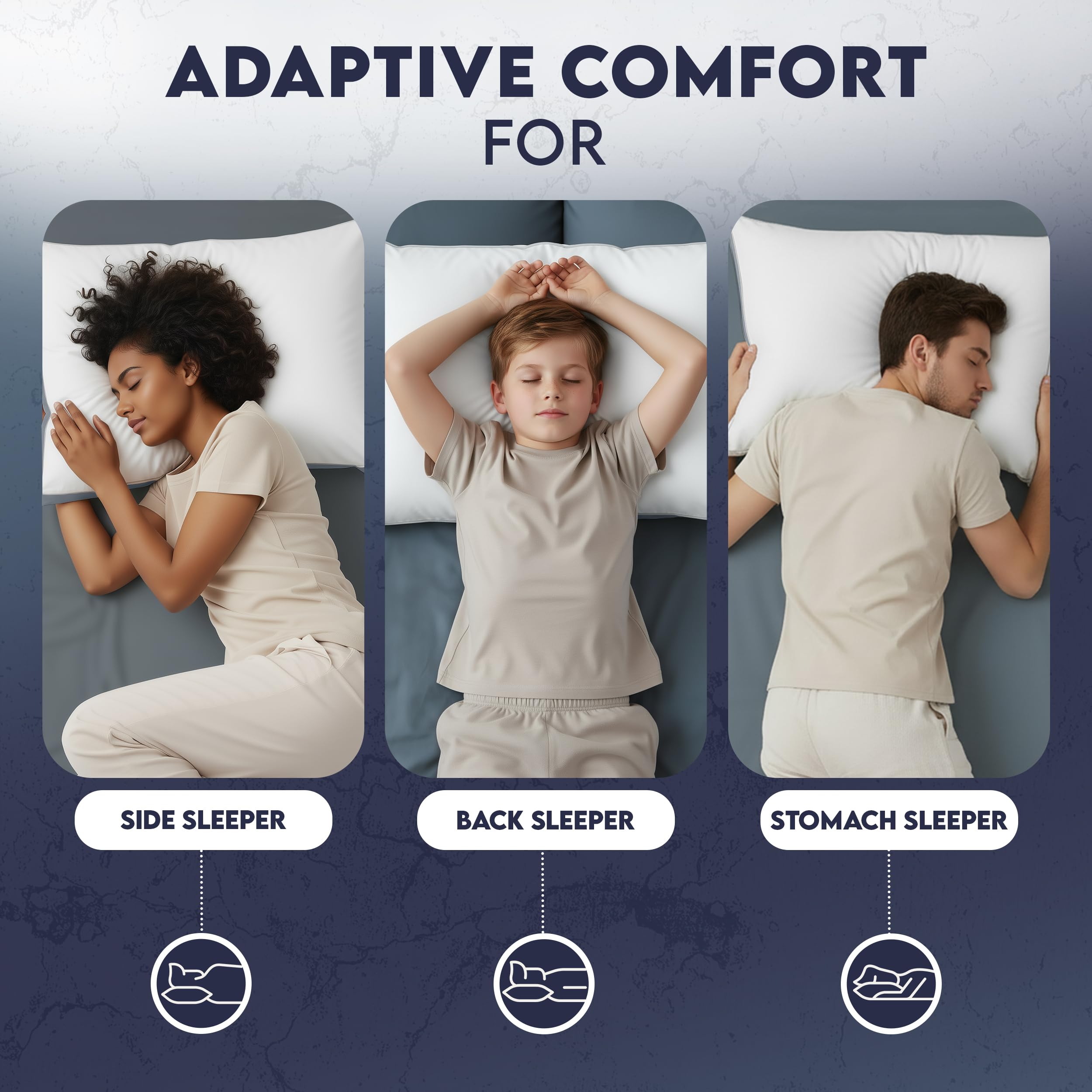 Utopia Bedding oreiller soutenant la tête pour confort cervical