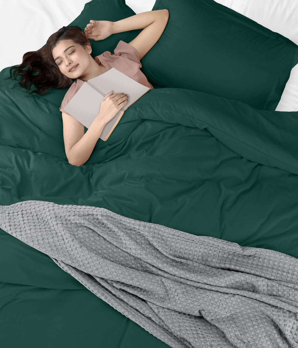 Utopia Bedding étiquette et emballage montrant instructions d'entretien claires