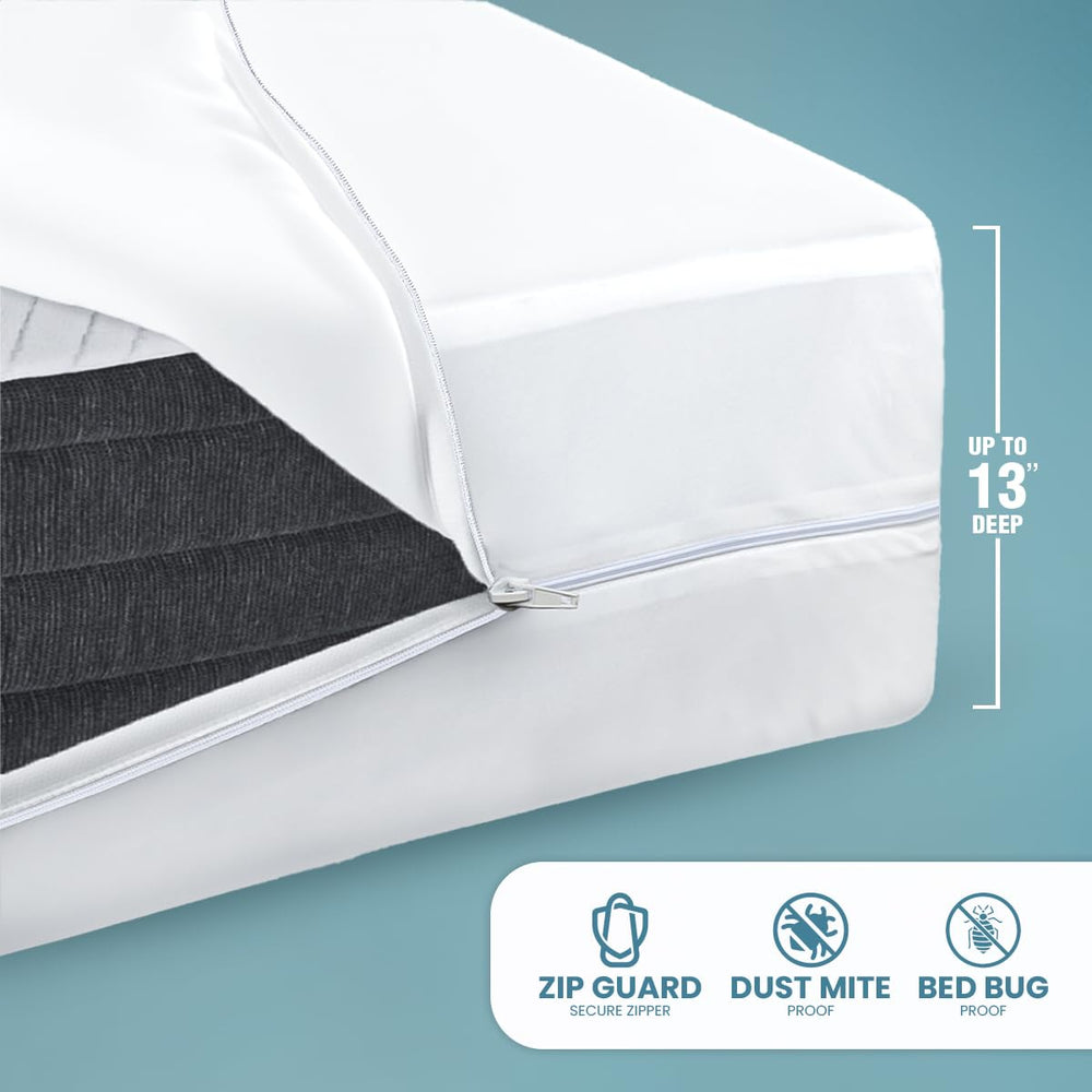 Utopia Bedding démonstration de l'imperméabilité avec gouttes repoussées du tissu