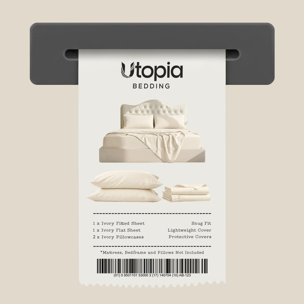 Utopia Bedding mise en scène chambre style hôtelier montrant look professionnel