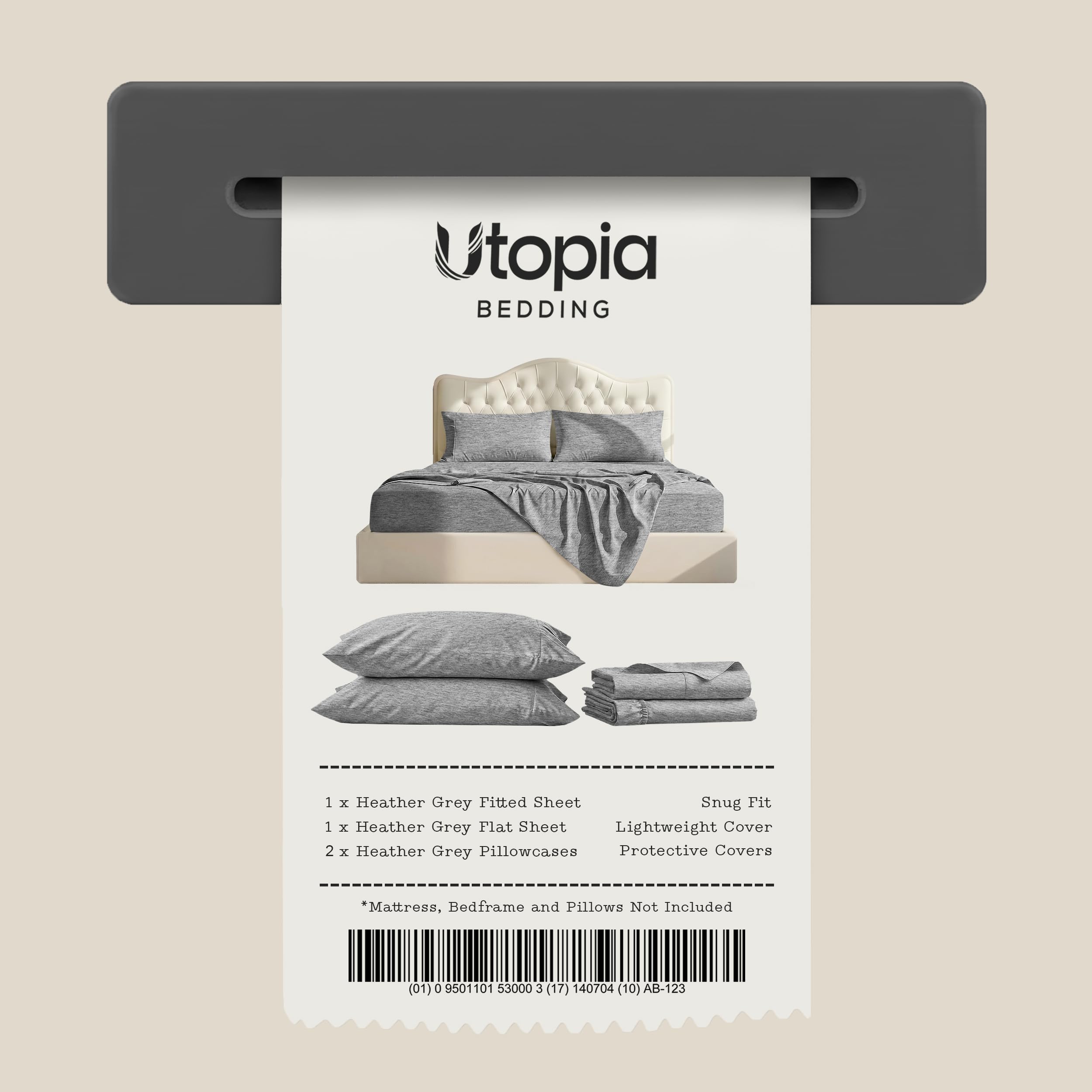 Utopia Bedding lit stylé en chambre moderne ambiance soignée et invitante