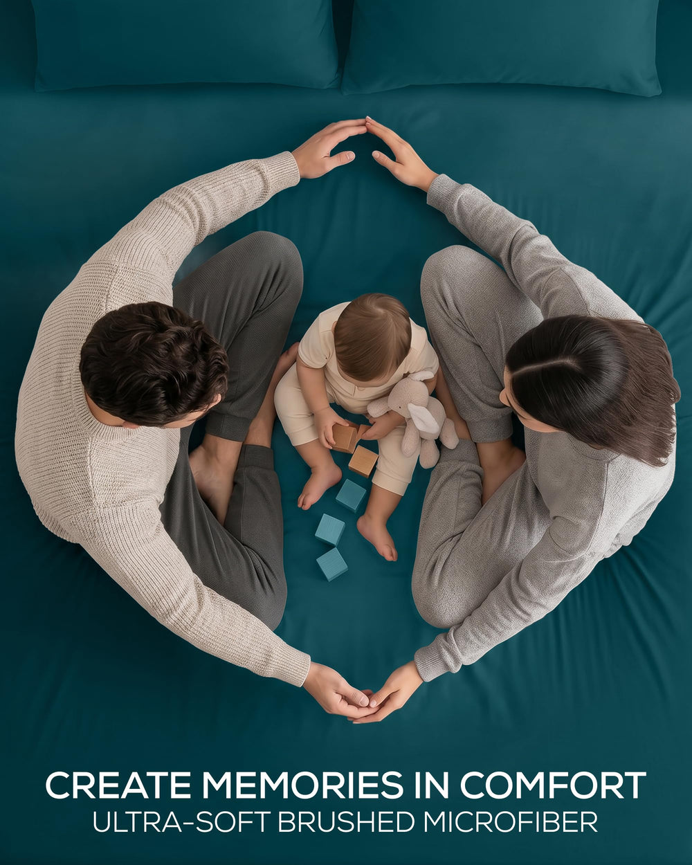 Utopia Bedding deux taies d'oreiller teal pour oreillers standards, look harmonieux