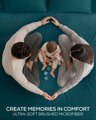 Utopia Bedding deux taies d'oreiller teal pour oreillers standards, look harmonieux