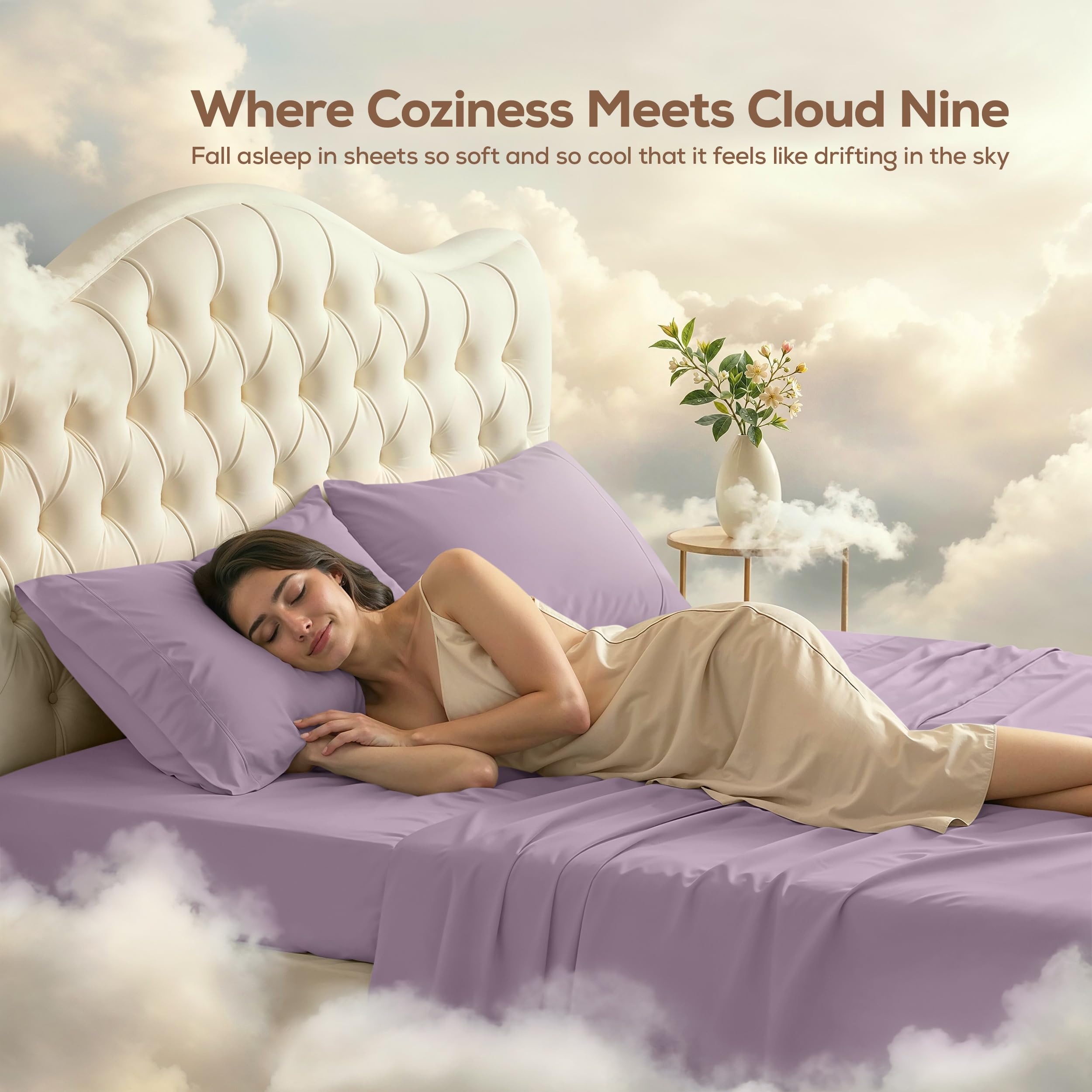 Utopia Bedding taies oreiller gros plan soulignant couture et confort coordonné