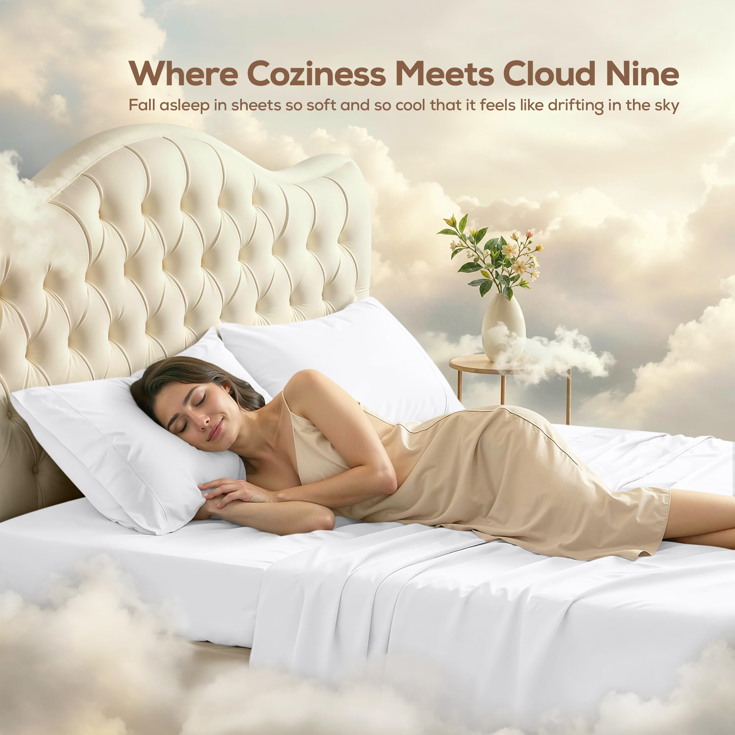 Utopia Bedding taies d'oreiller alignées illustrant confort et finition nette