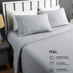 Utopia Bedding gros plan sur la texture jersey montrant douceur et élasticité pour confort immédiat