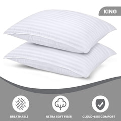 Utopia Bedding gros plan sur texture de la housse montrant douceur et meilleure aération