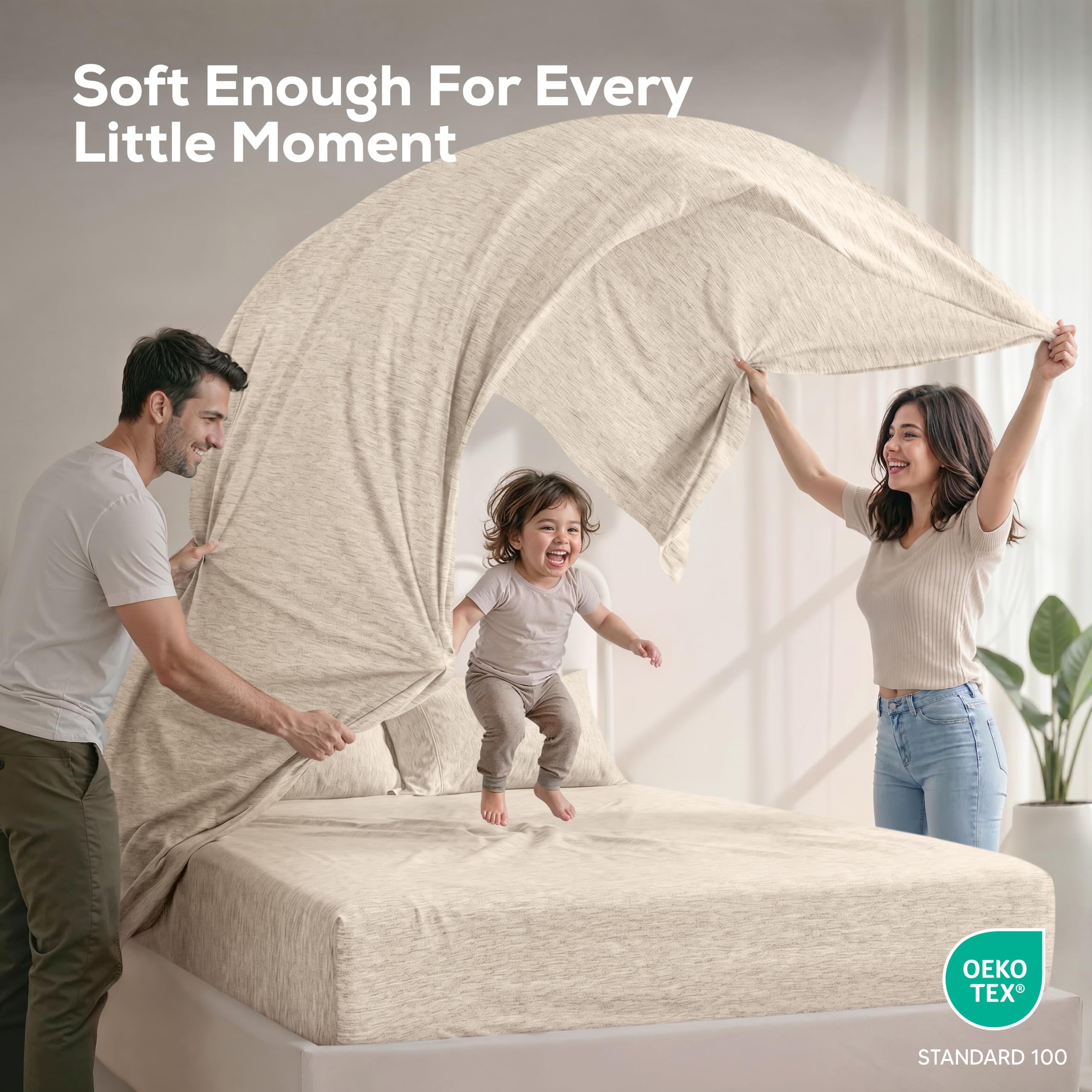 Utopia Bedding gros plan microfibre brossée douceur visible et respirabilité