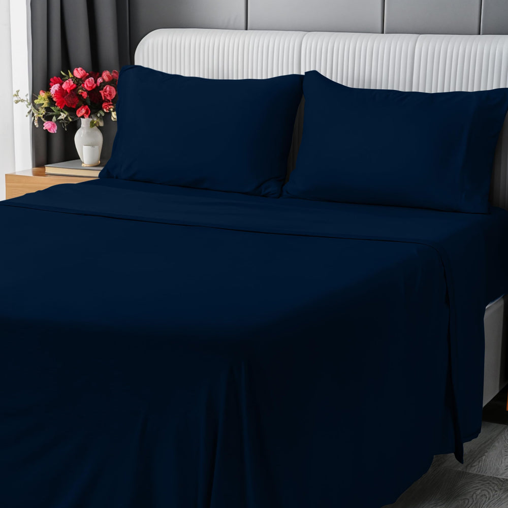 Utopia Bedding gros plan texture Jersey soulignant douceur et extensibilité