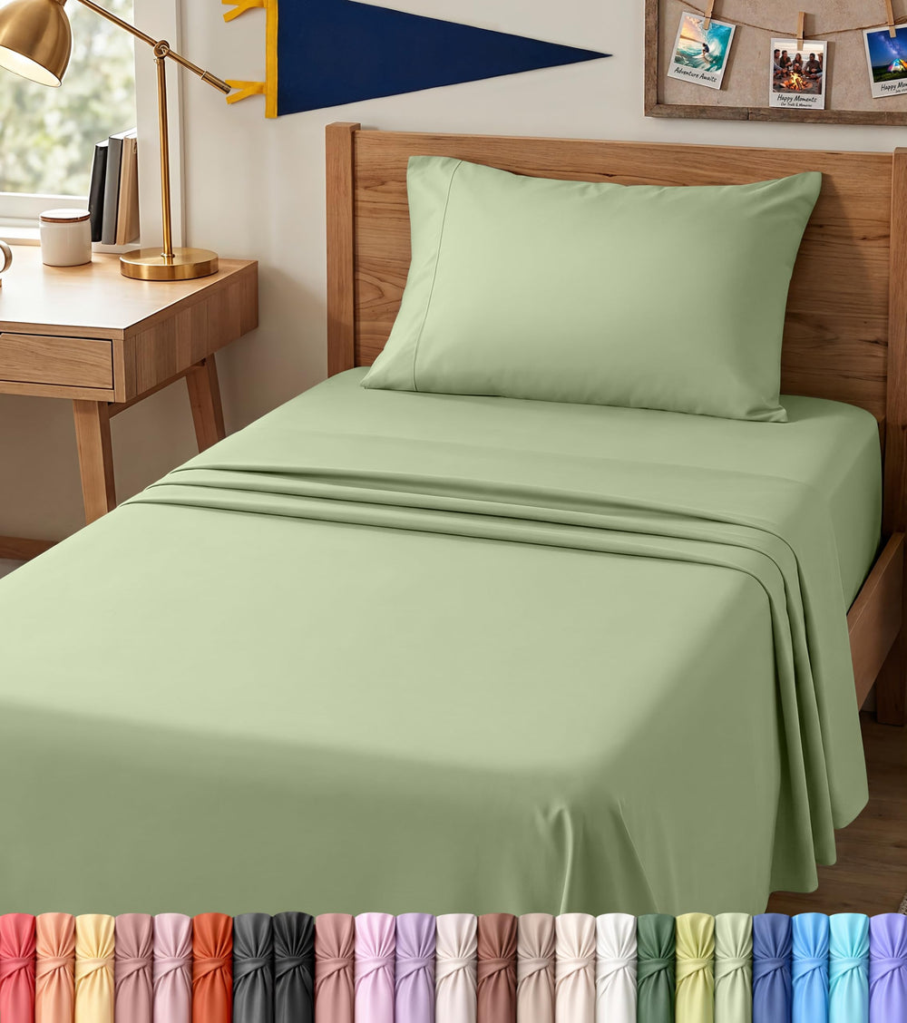 Utopia Bedding vue de l'ensemble Twin XL posé, maintien soigné