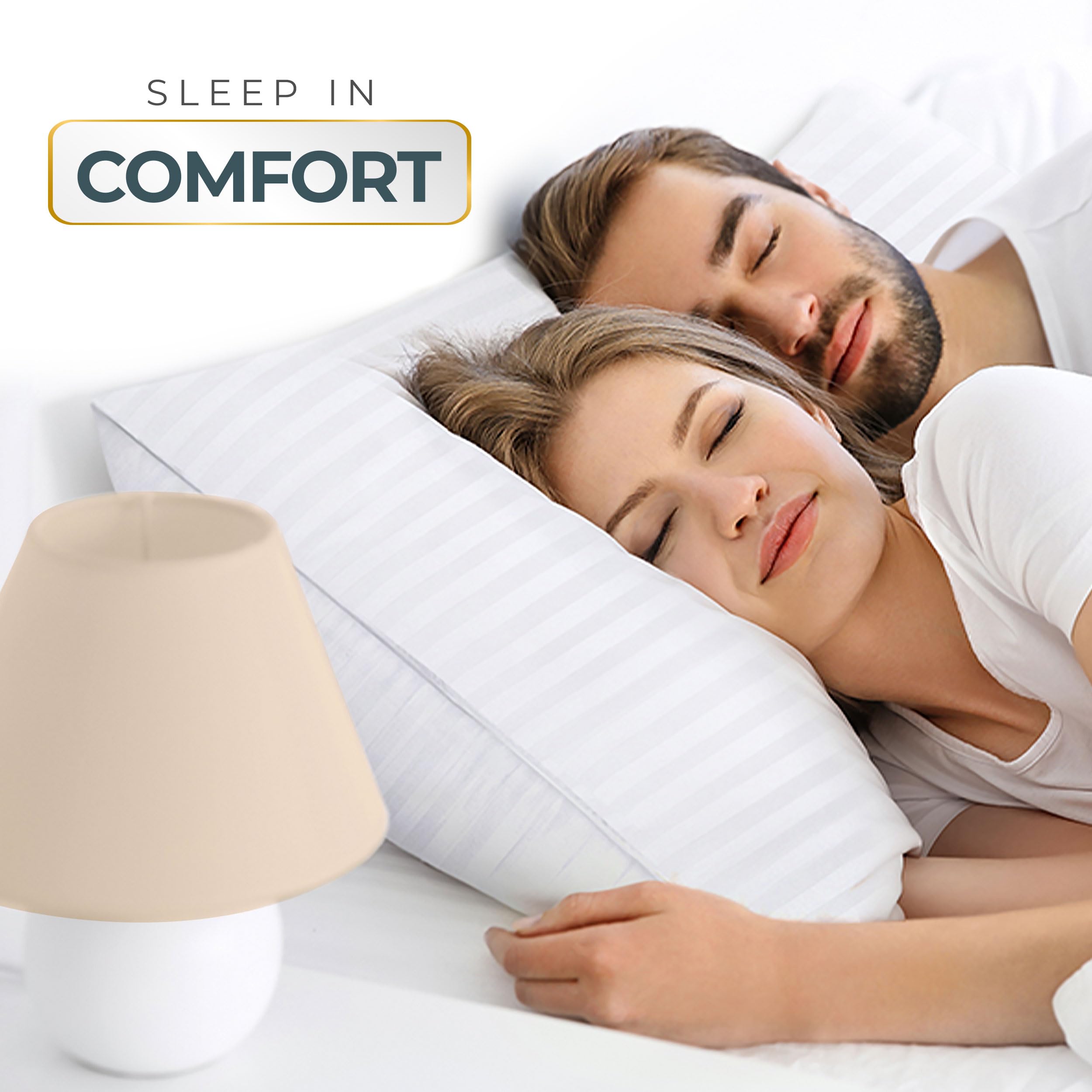 Utopia Bedding oreiller utilisé pour lecture montrant maintien et polyvalence
