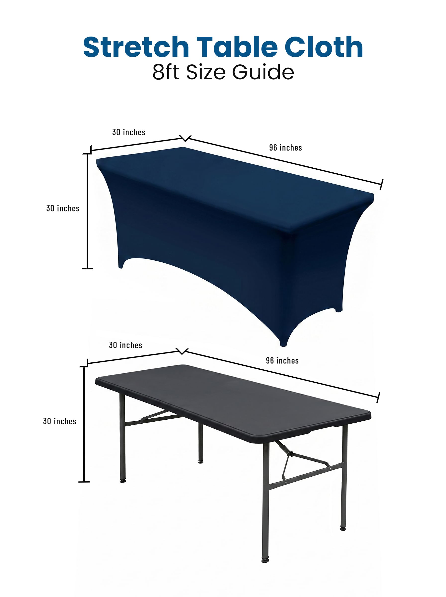 Utopia Kitchen housse installée sur table lors d'un événement, look soigné