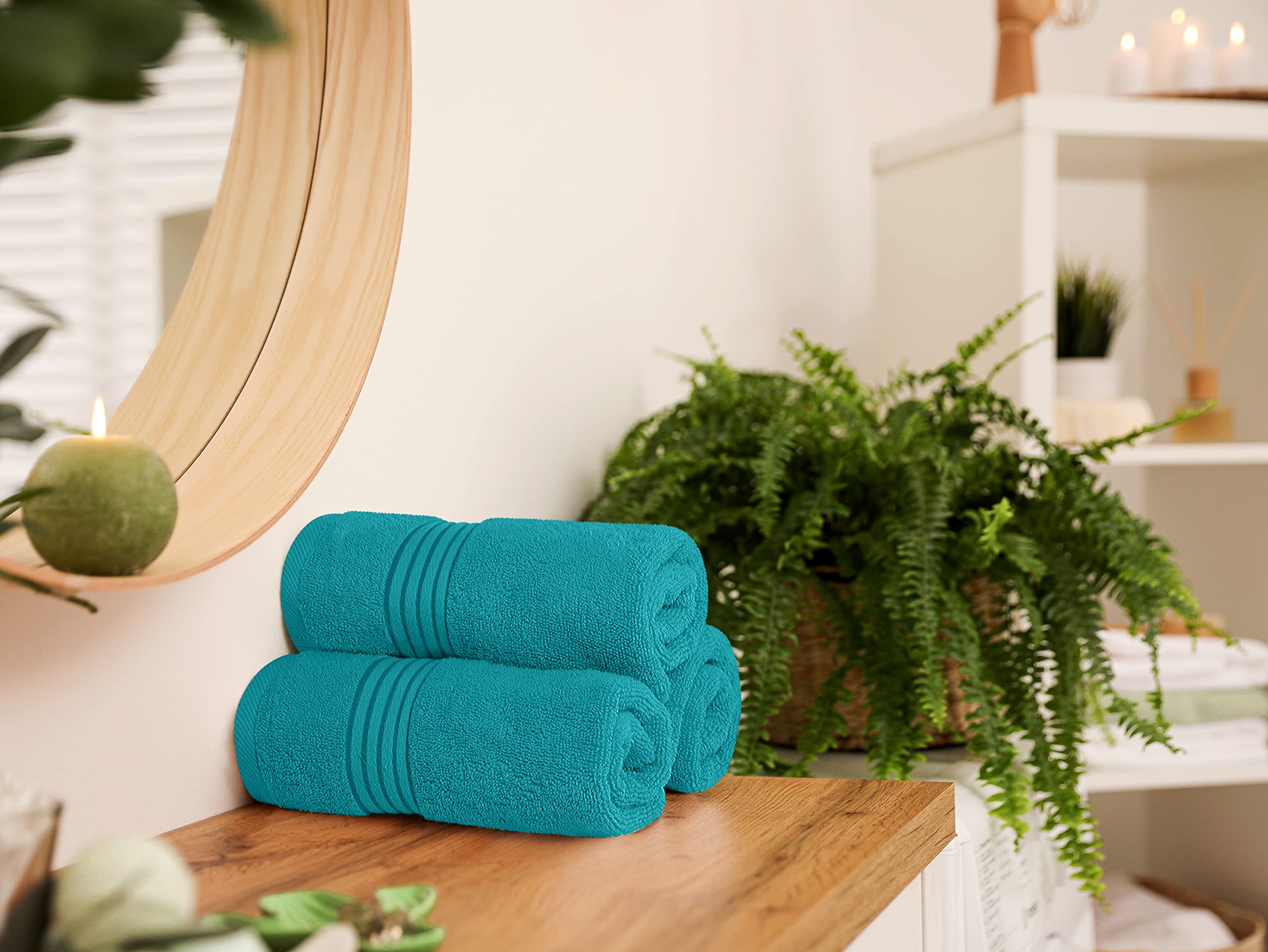 Utopia Towels serviette avant et après lavage conservant couleur et texture