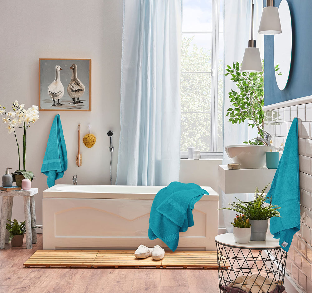 Utopia Towels bord double surpiqûre gros plan, renforce la durabilité