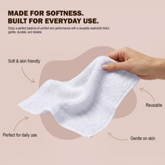 Utopia Towels comparaison de taille avec une main pour échelle
