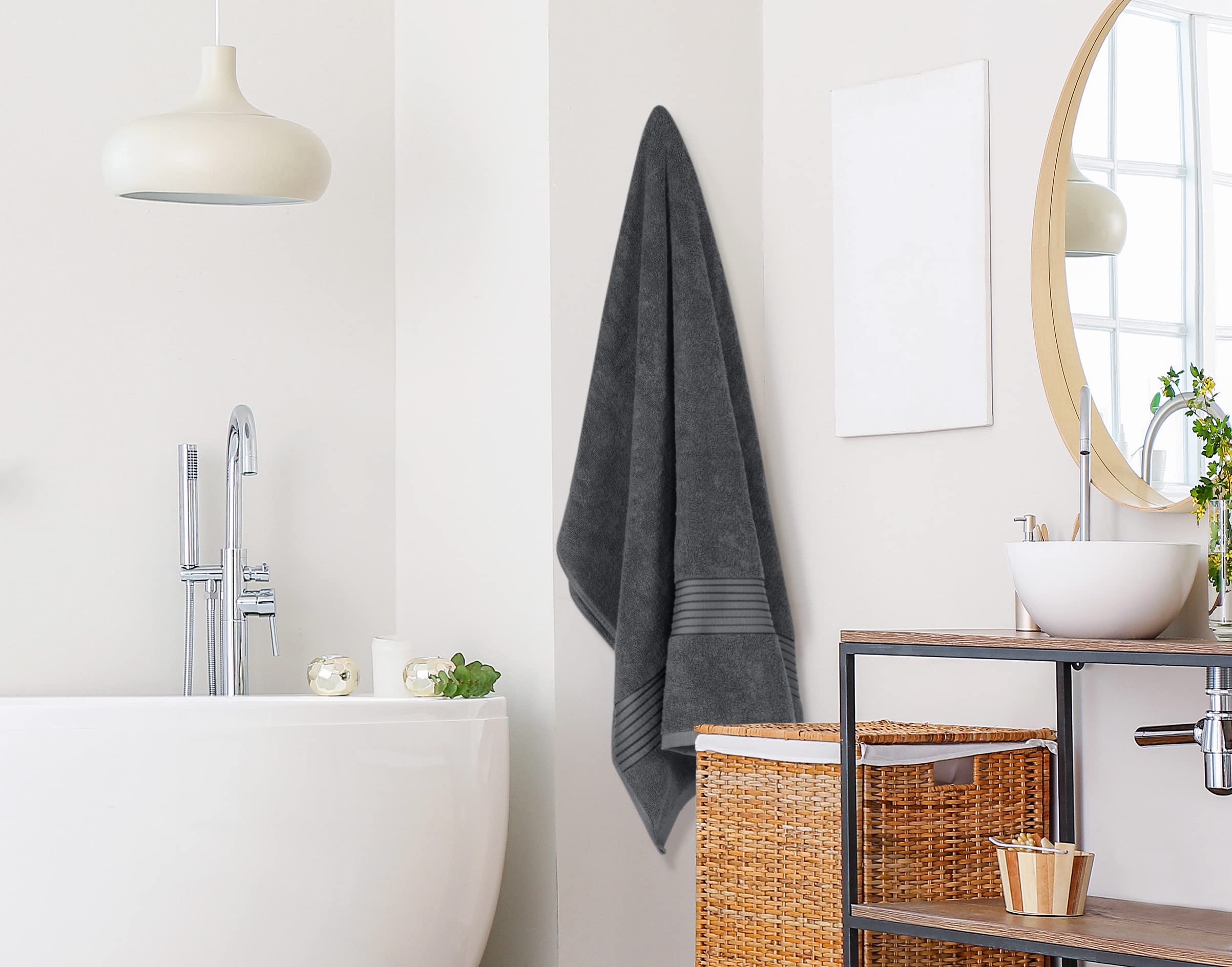 Utopia Towels comparaison taille montrant ampleur et confort corporel