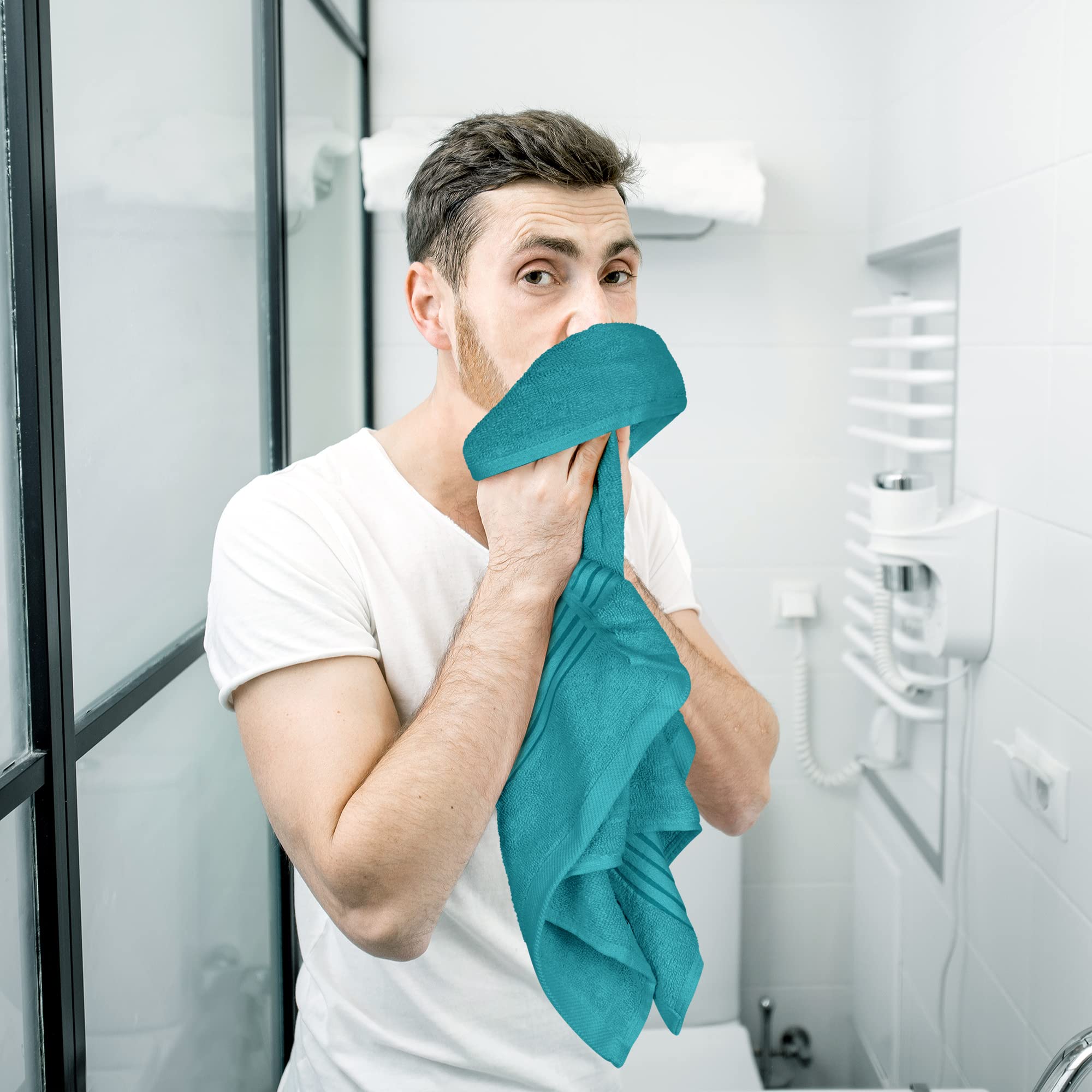 Utopia Towels détail de la bordure montrant finition résistante et nette