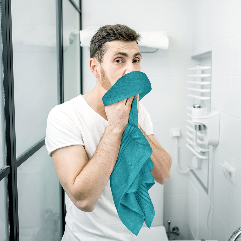 Utopia Towels détail de la bordure montrant finition résistante et nette