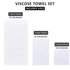 Utopia Towels gros plan rayures viscose pour finition brillante et élégance