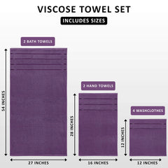 Utopia Towels rayures viscose brillantes mettant en valeur l’allure luxueuse