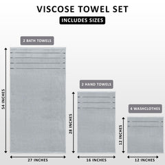 Utopia Towels gros plan rayures viscose ajoutant éclat et élégance