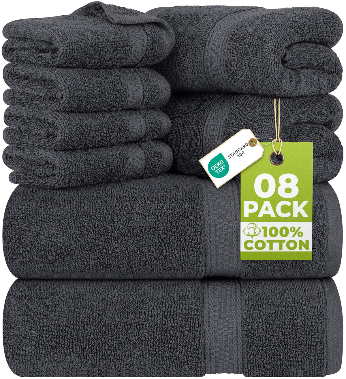 Utopia Towels pliage frontal du lot pour rangement élégant et gain de place
