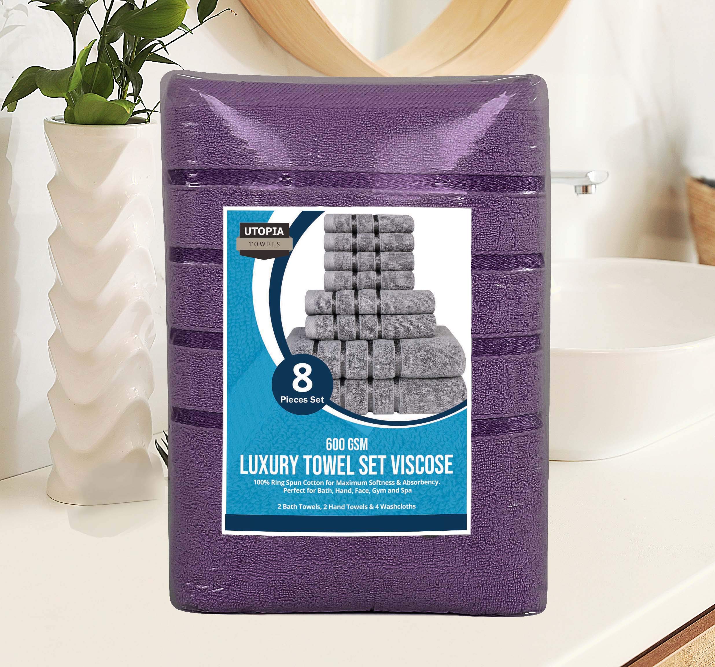 Utopia Towels étiquette composition 97% coton 3% viscose pour entretien facile