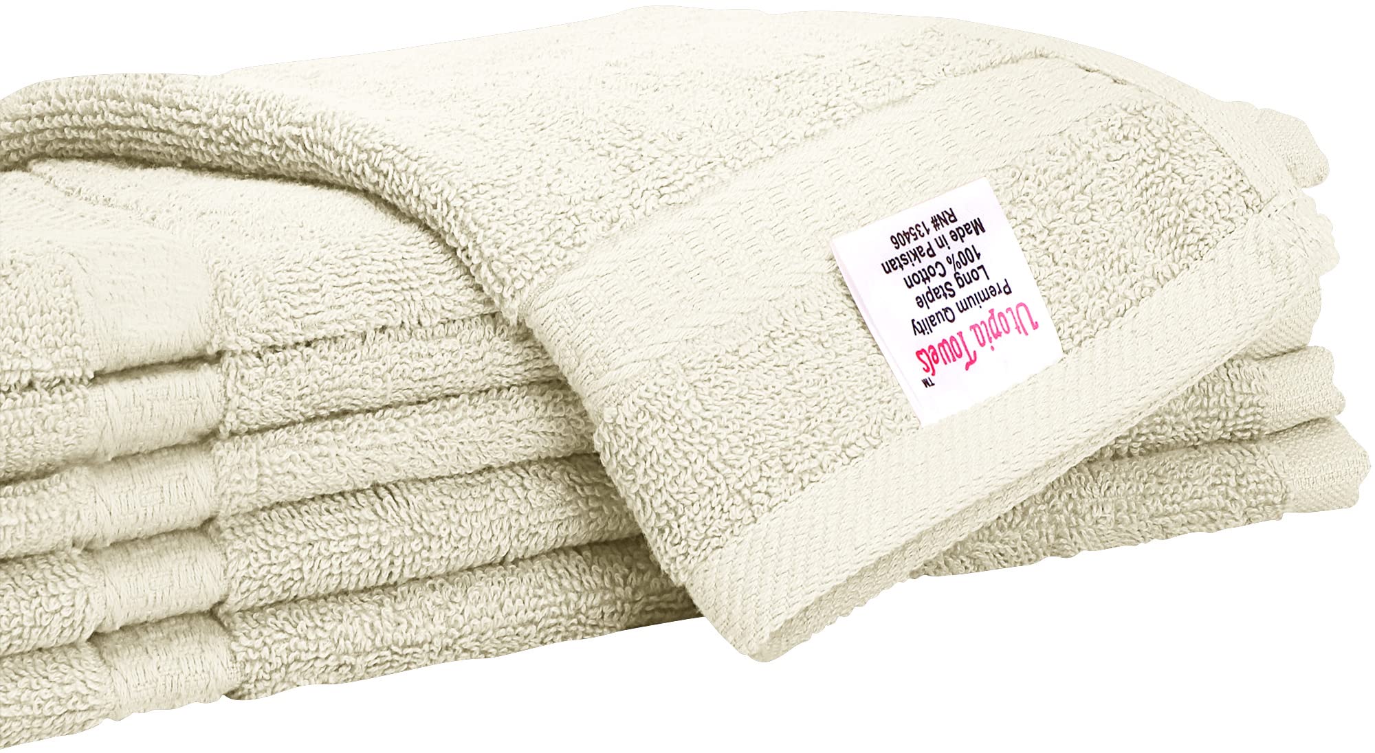 Utopia Towels étiquette produit détail de composition pour confiance