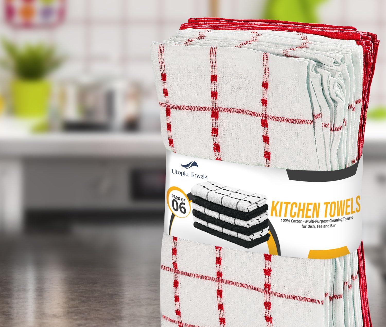 Utopia Towels détail du motif dobby montrant texture résistante