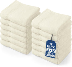 Utopia Towels emballage avant lot de 12 montrant qualité et format