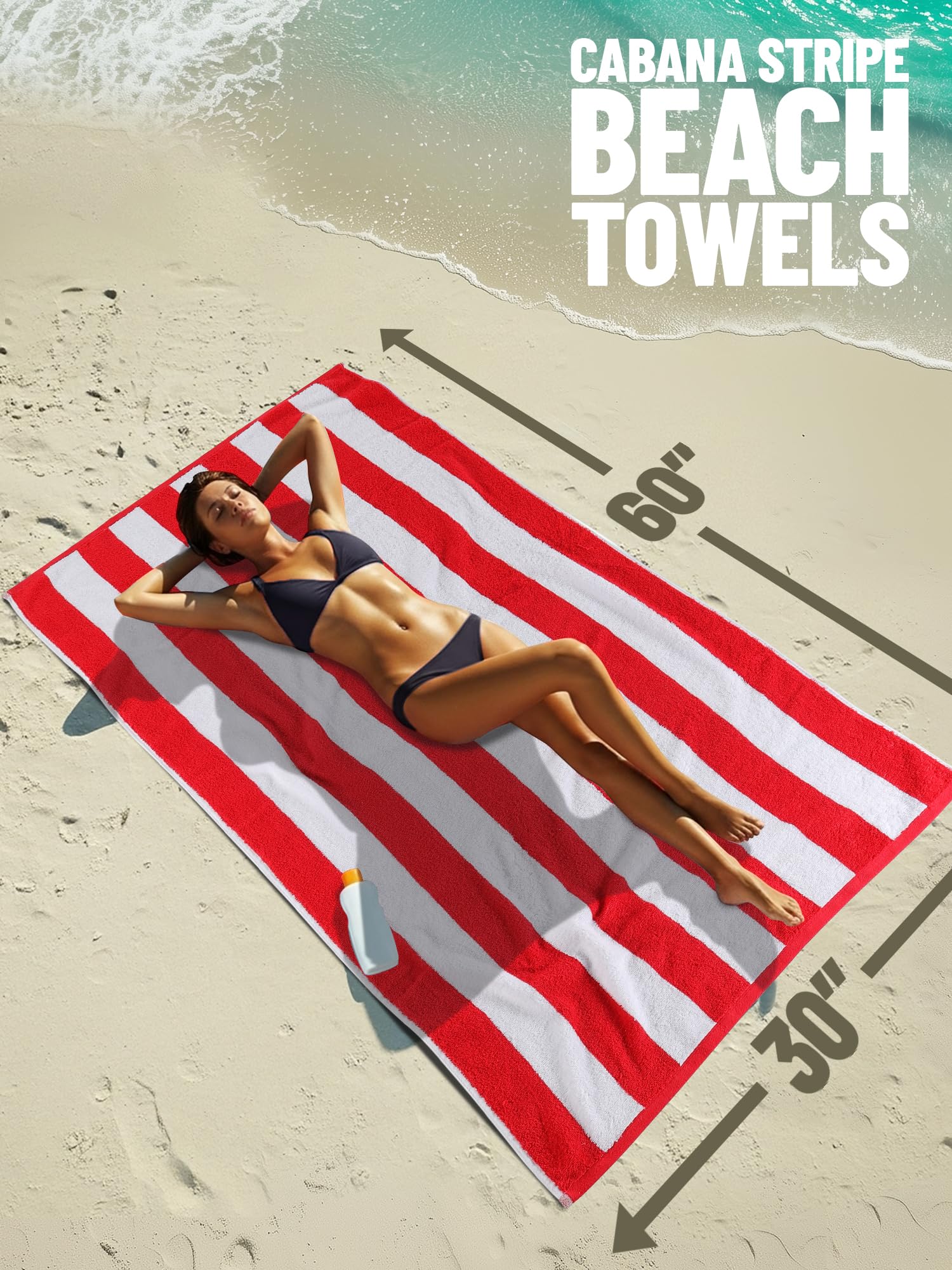 Utopia Towels serviettes pliées et superposées, gain de place pour transport